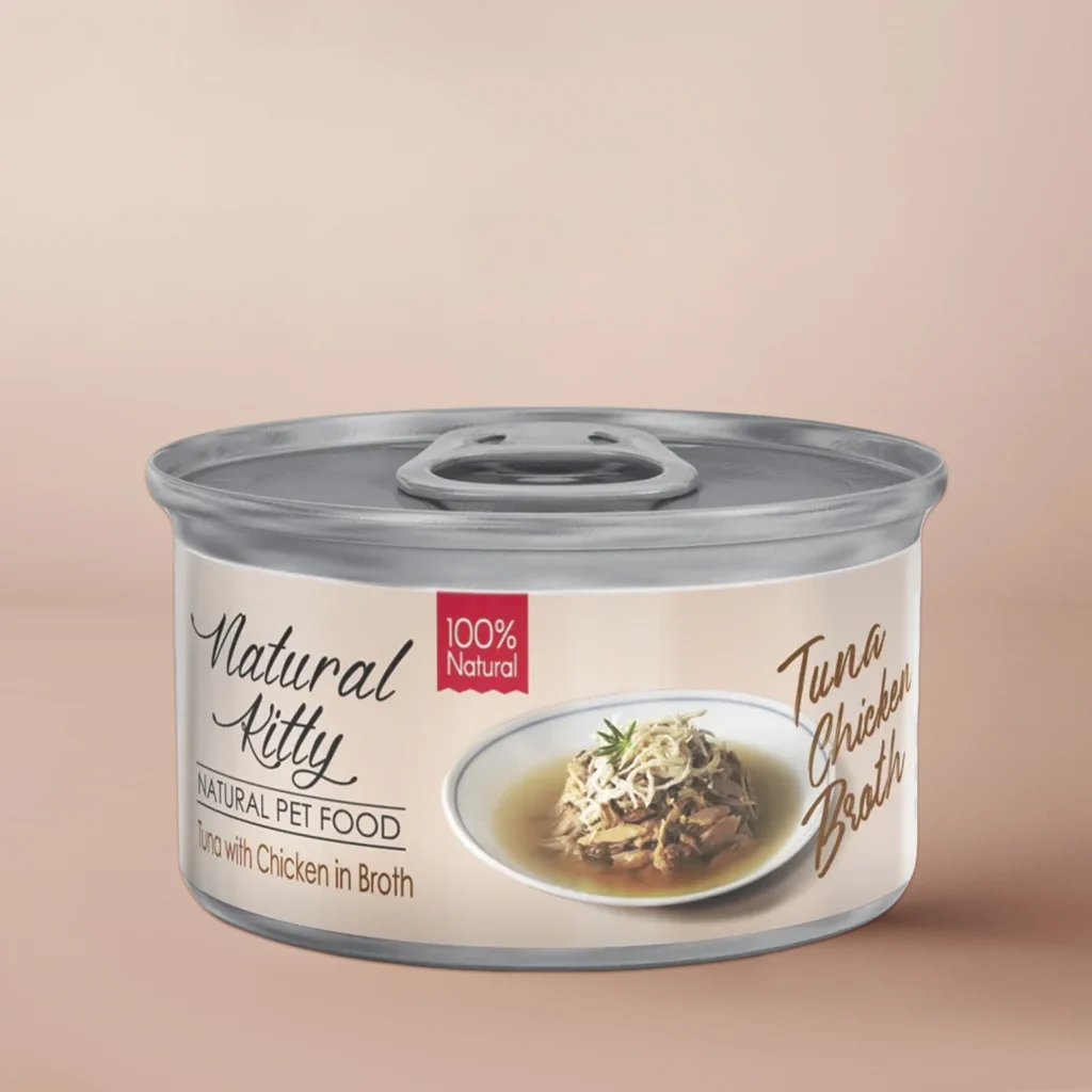 Mokra karma uzupełniająca dla kota Natural Kitty Tuńczyk z Kurczakiem w puszce 80g